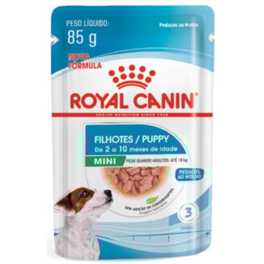 Sachê Royal Canin Mini Cães Filhotes Raças Mini e Pequenas 85g