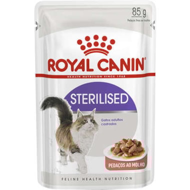 Sachê Royal Canin Sterilised Wet Gatos Adultos 85g