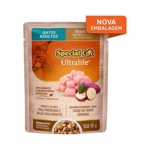 Sachê Special Cat Ultralife Frango Gatos Adultos 85g