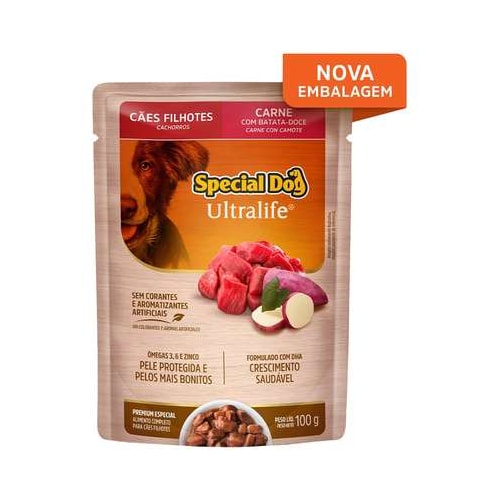 Sachê Special Dog Ultralife Carne Cães Filhotes 100g