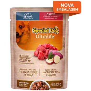 Sachê Special Dog Ultralife Carne Cães Sênior 100g