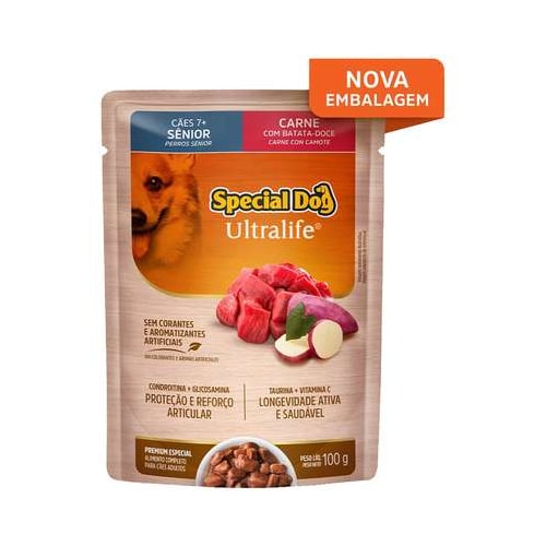 Sachê Special Dog Ultralife Carne Cães Sênior 100g