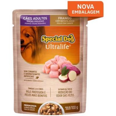 Sachê Special Dog Ultralife Frango Cães Adultos Raças Pequenas 100g