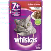 Sachê Whiskas Carne Gatos Sênior +7 85g
