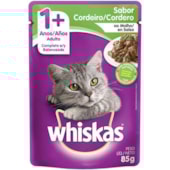 Sachê Whiskas Cordeiro Gatos Adultos 85g