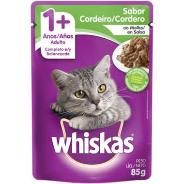 Sachê Whiskas Cordeiro Gatos Adultos 85g