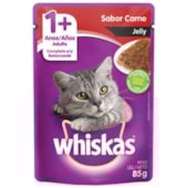 Sachê Whiskas Jelly Carne Gatos Adultos 85g