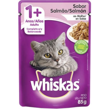 Sachê Whiskas Salmão Gatos Adultos 85g