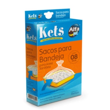 Sacos Kets Bandeja Higiênica com 8 unidades