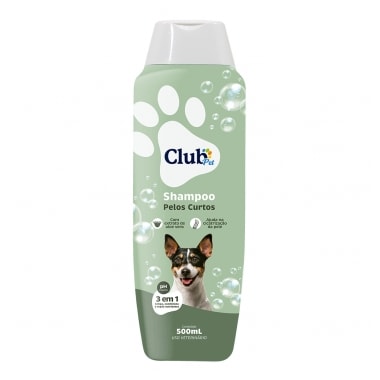 Shampoo Club Pet Mais Pelos Curtos 500ml