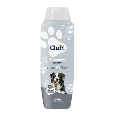 Shampoo Club Pet Mais Pelos Neutros 500ml
