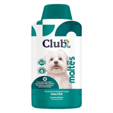 Shampoo Club Pet Maltês 3 em 1 500ml