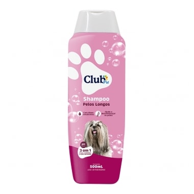 Shampoo Club Pet Pelos Longos 500ml