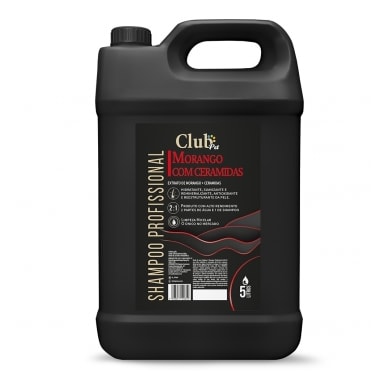 Shampoo Club Pet Profissional Morango com Ceramidas 5L