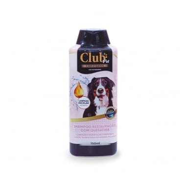 Shampoo Club Pet Restauração com Queratina 750ml