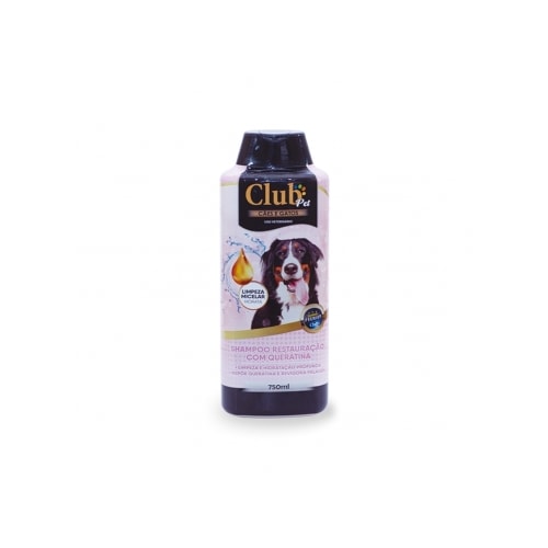 Shampoo Club Pet Restauração com Queratina 750ml