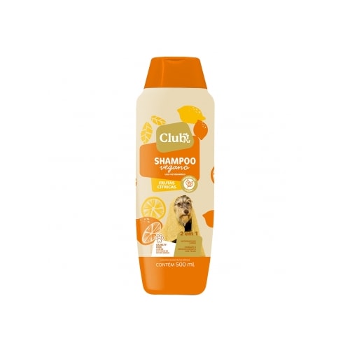Shampoo Club Pet Vegano Frutas Cítricas 2 em 1 500ml