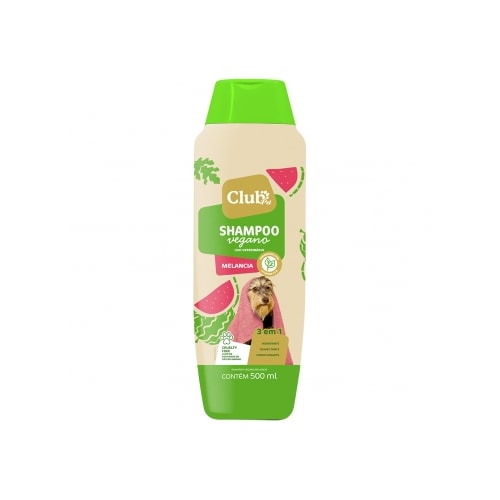 Shampoo Club Pet Vegano Melancia 3 em 1 500ml