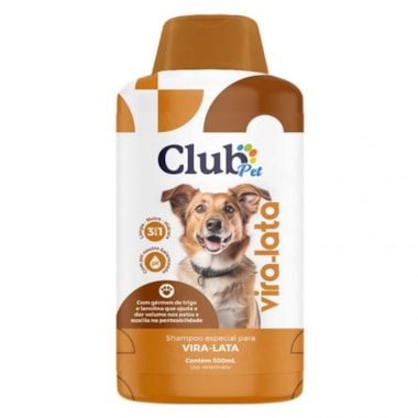 Shampoo Club Pet Vira-Lata 3 em 1 500ml
