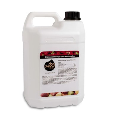 Shampoo Dog Clean Profissional Morango com Marshmallow 5L