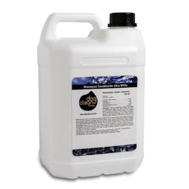 Shampoo Dog Clean Profissional Tonalizante Ultra White 5L