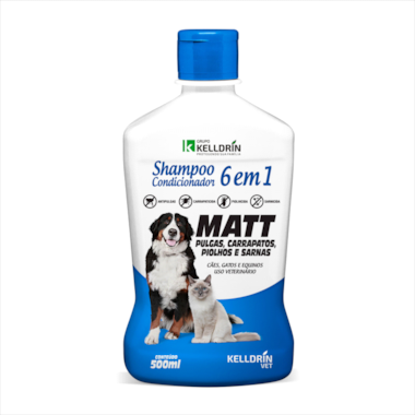 Shampoo e Condicionador Antipulgas Matt 6 em 1 500ml