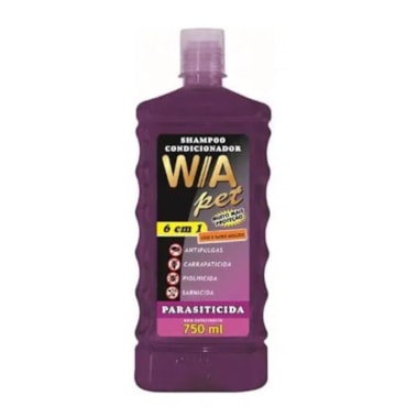 Shampoo e Condicionador Luky Dog Parasiticida W/A 6 em 1 750ml