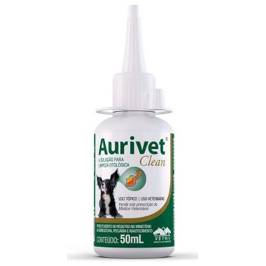 Solução Otológica Aurivet Clean 50ml