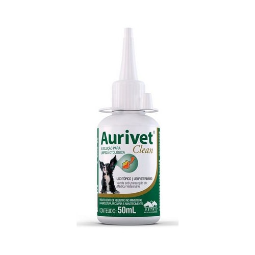 Solução Otológica Aurivet Clean 50ml