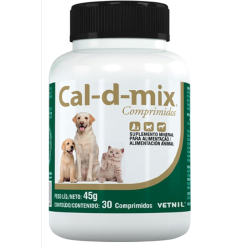 Suplemento Alimentar Cal-d-mix com 30 comprimidos