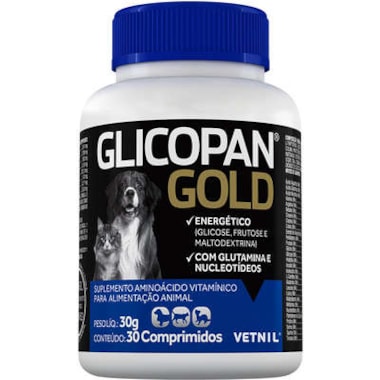 Suplemento Alimentar Glicopan Gold com 30 comprimidos