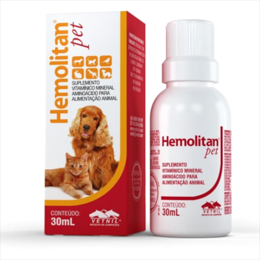 Suplemento Alimentar Hemolitan Pet 30ml