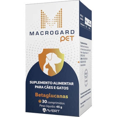 Suplemento Alimentar Macrogard com 30 comprimidos - Zoori Pet