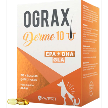 Suplemento Alimentar Ograx Derme 10 com 30 capsulas