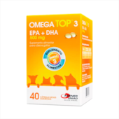 Suplemento Alimentar Ômega Top 3 caps 500mg com 40 comprimidos