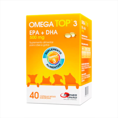 Suplemento Alimentar Ômega Top 3 caps 500mg com 40 comprimidos