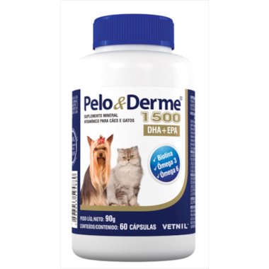 Suplemento Alimentar Pelo e Derme 1500mg com 30 capsulas