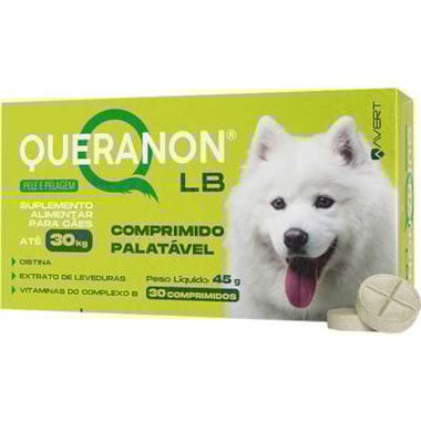 Suplemento Alimentar Queranom LB Palatável com 30 comprimidos - ate 30kg