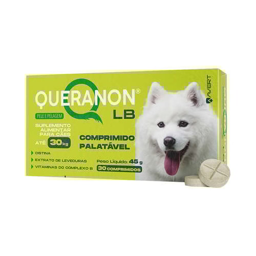 Suplemento Alimentar Queranom LB Palatável com 30 comprimidos - ate 30kg