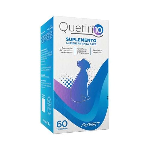 Suplemento Alimentar Quetin Cães 10 com 60 comprimidos