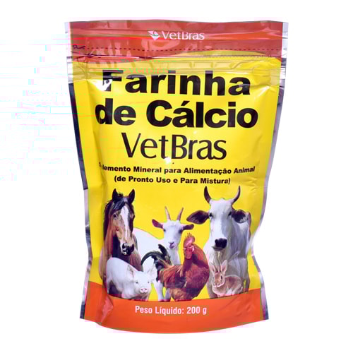 Suplemento Mineral Farinha de Cálcio 200g