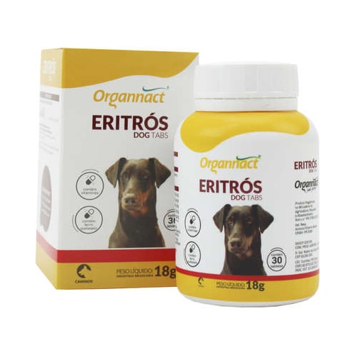 Suplemento Vitamínico Eritrós Dog Tabs 18g