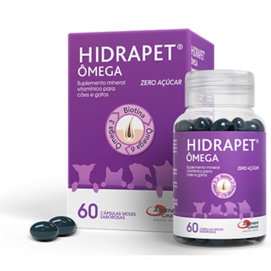 Suplemento Vitamínico Mineral Hidrapet Ômega com 60 comprimidos