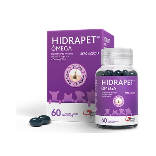 Suplemento Vitamínico Mineral Hidrapet Ômega com 60 comprimidos