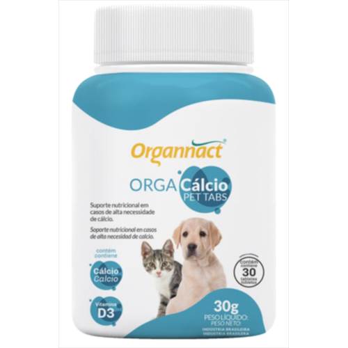 Suplemento Vitamínico Orga Cálcio Pet Tabs 30g