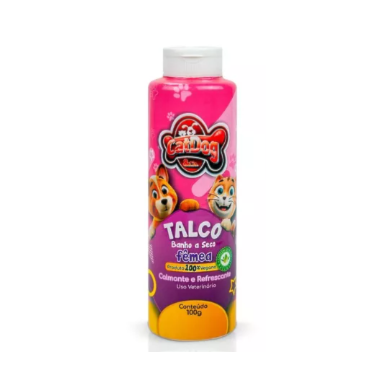Talco Banho a Seco Cat Dog Fêmea 100g