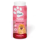 Talco Banho a Seco Club Pet Morango 100g