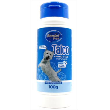 Talco Banho a Seco Genial Pet Macho 100g