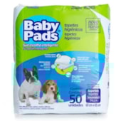 Tapete Higiênico Baby Pads 60x60cm com 50 unidades