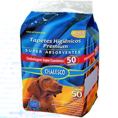 Tapete Higiênico Chalesco 90x60cm com 50 unidades